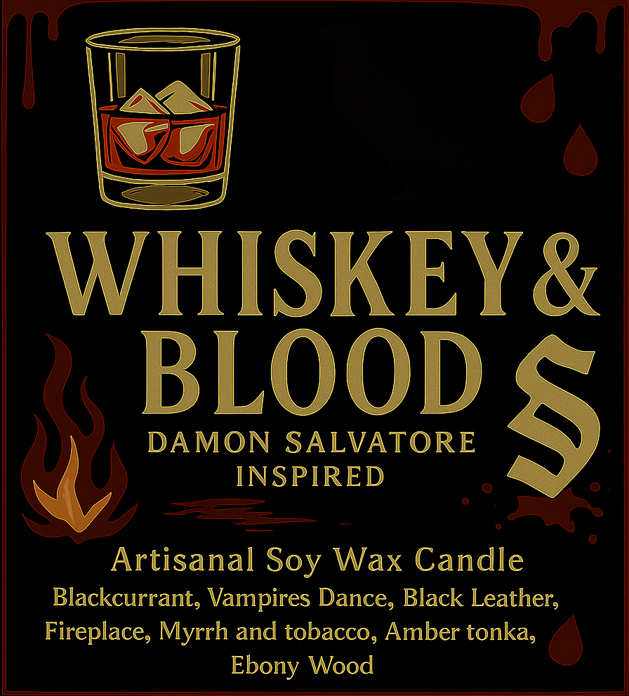 Bougie "Whiskey & Blood" Damon Salvatore - Livraison
