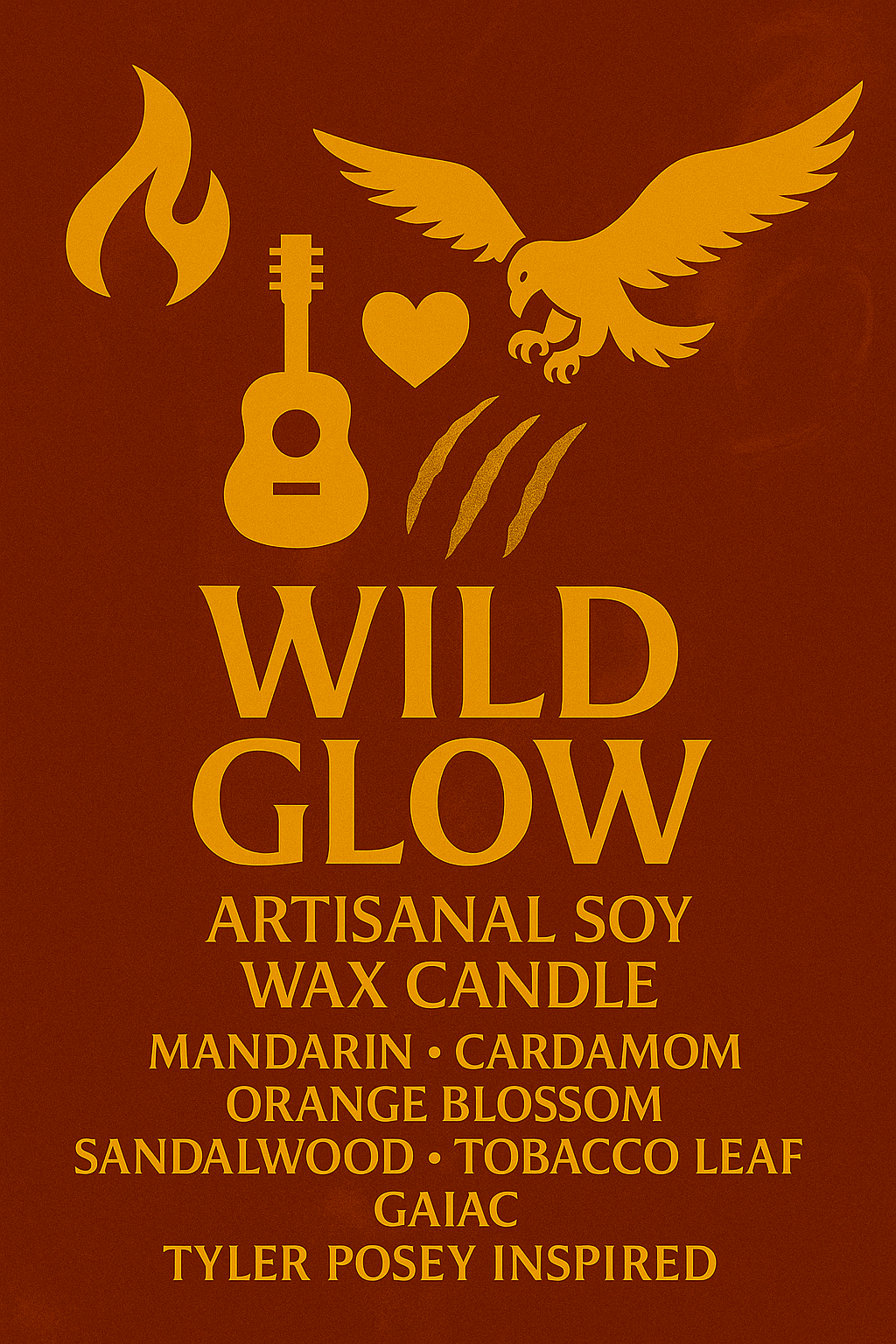 Bougie "Wild Glow" Tyler Posey - Limited Edition WIP 3 - Précommande Convention