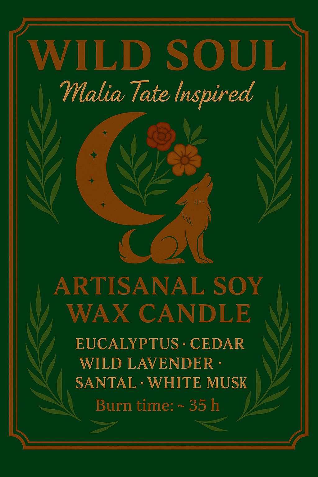 Bougie "Wild Soul" Malia Tate - Précommande Convention