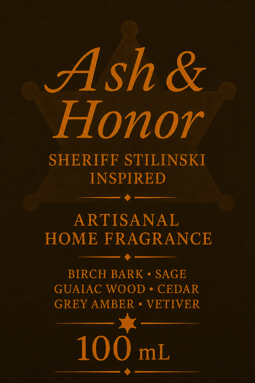 Brume d'intérieur "Ash and Honor" Sheriff Stilinski - Précommande Convention