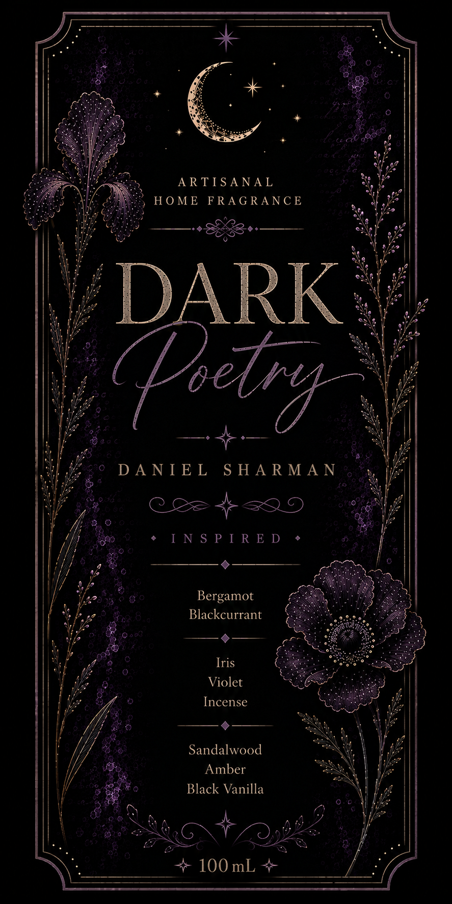Brume d'intérieur "Dark Poetry" Daniel Sharman - Limited Edition WIP 4 - Précommande Convention