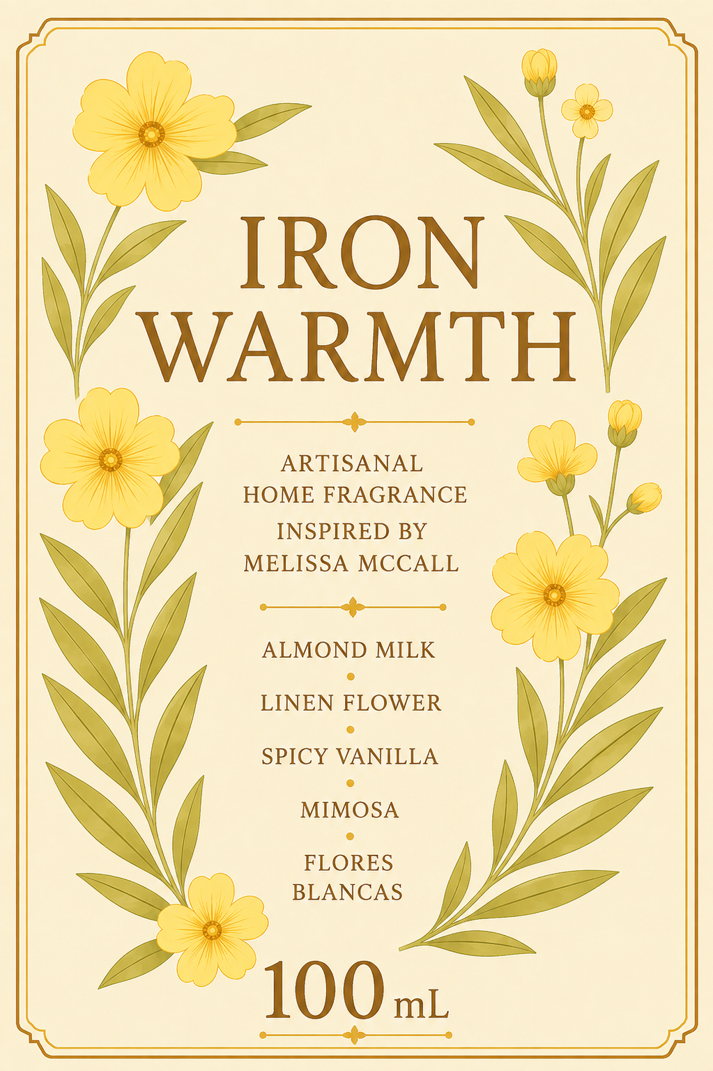 Brume d'intérieur "Iron Warmth" Melissa McCall - Précommande Convention