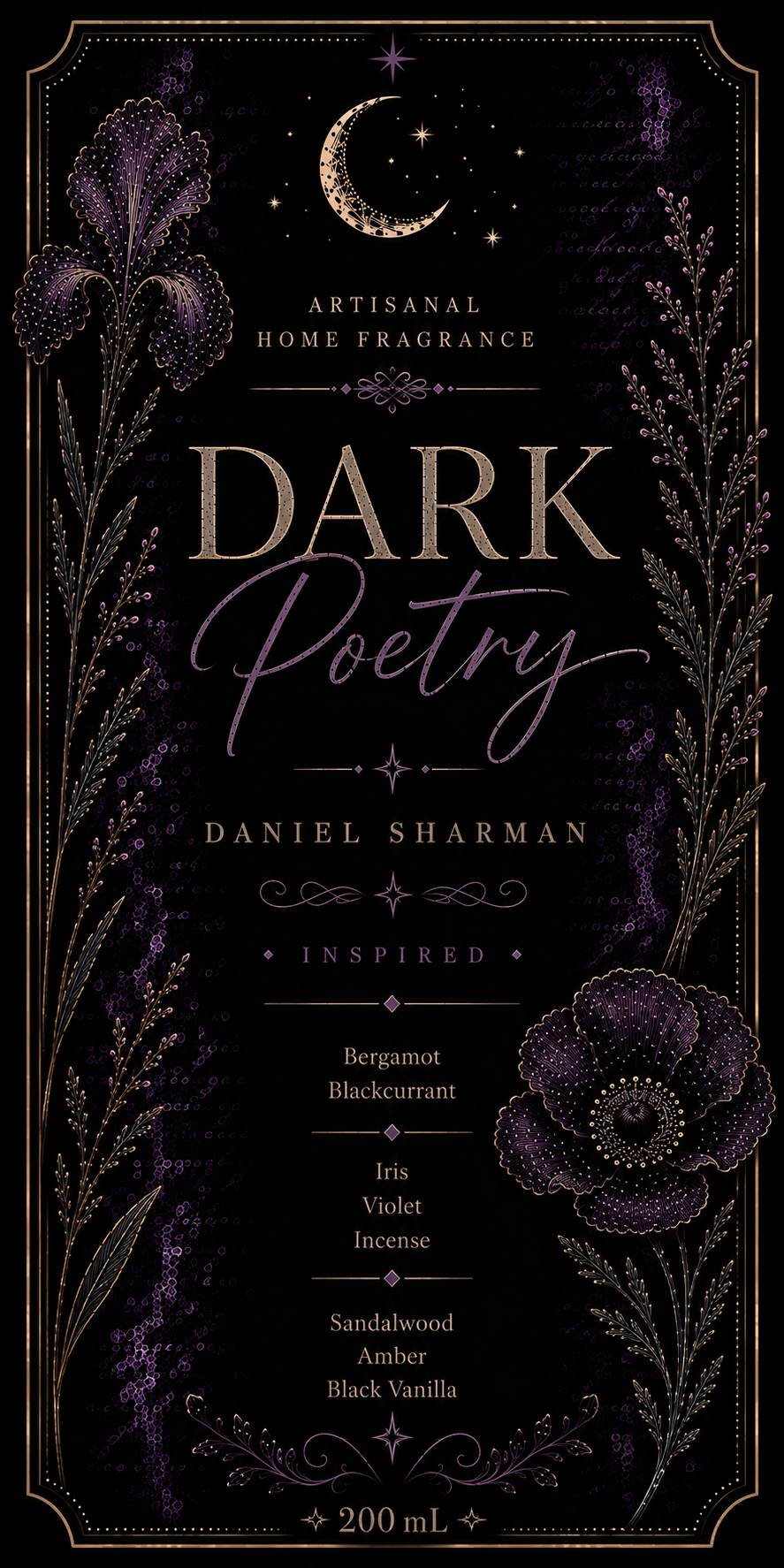 Brume d'intérieur "Dark Poetry" Daniel Sharman - Limited Edition WIP 4 - Précommande Convention