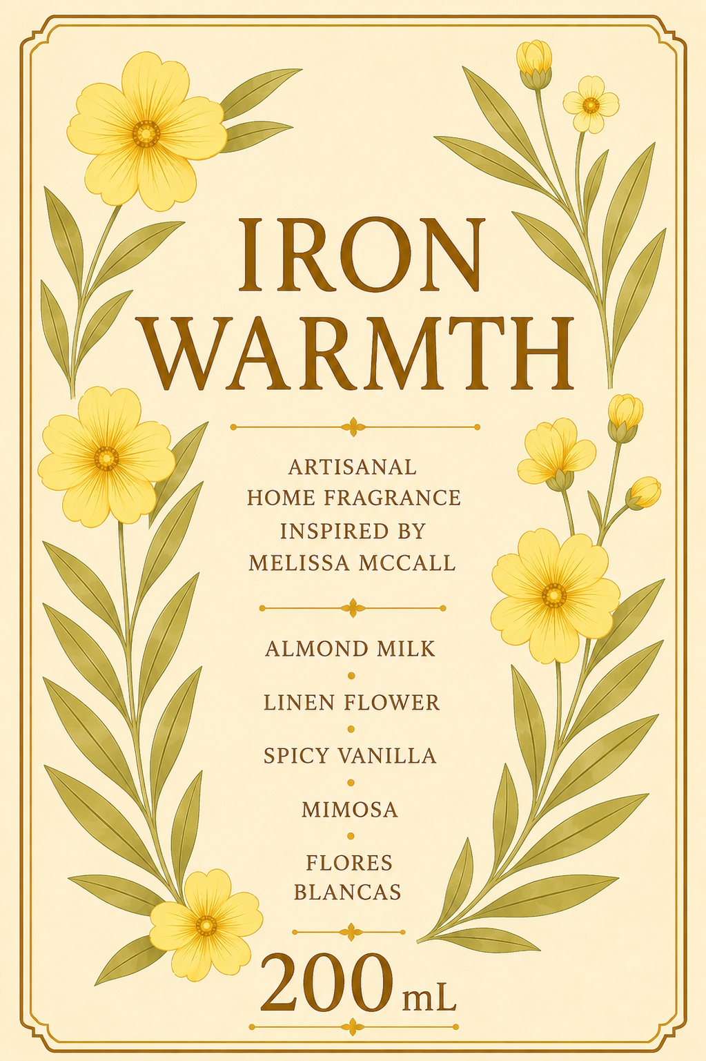 Brume d'intérieur "Iron Warmth" Melissa McCall - Précommande Convention
