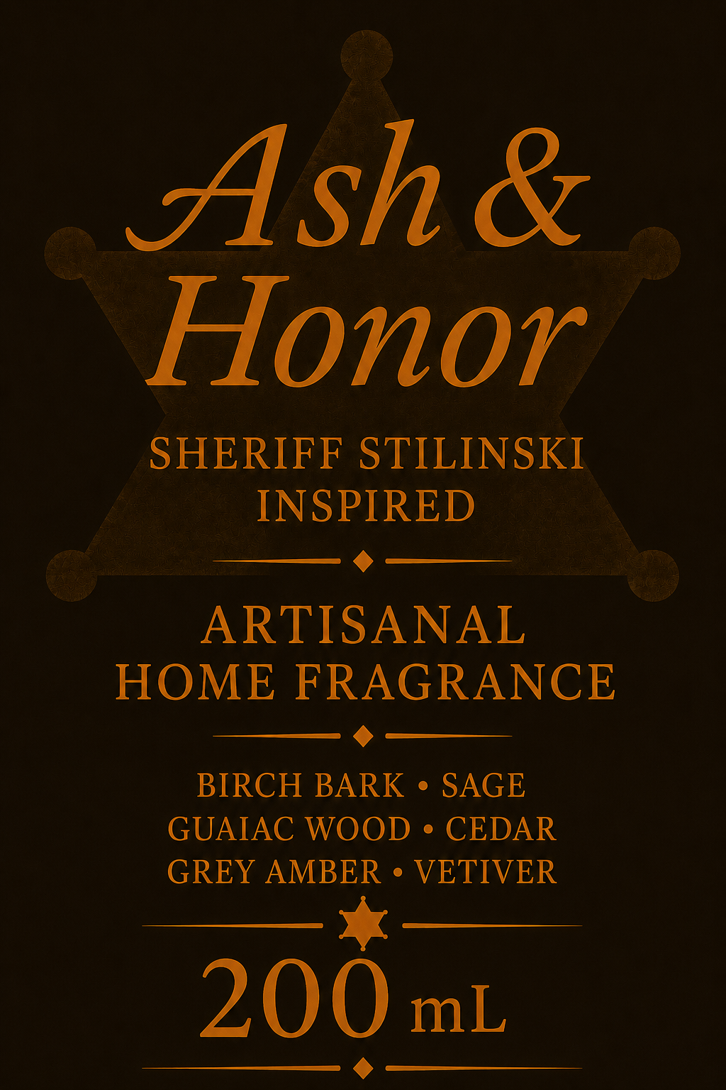 Brume d'intérieur "Ash and Honor" Sheriff Stilinski - Précommande Convention