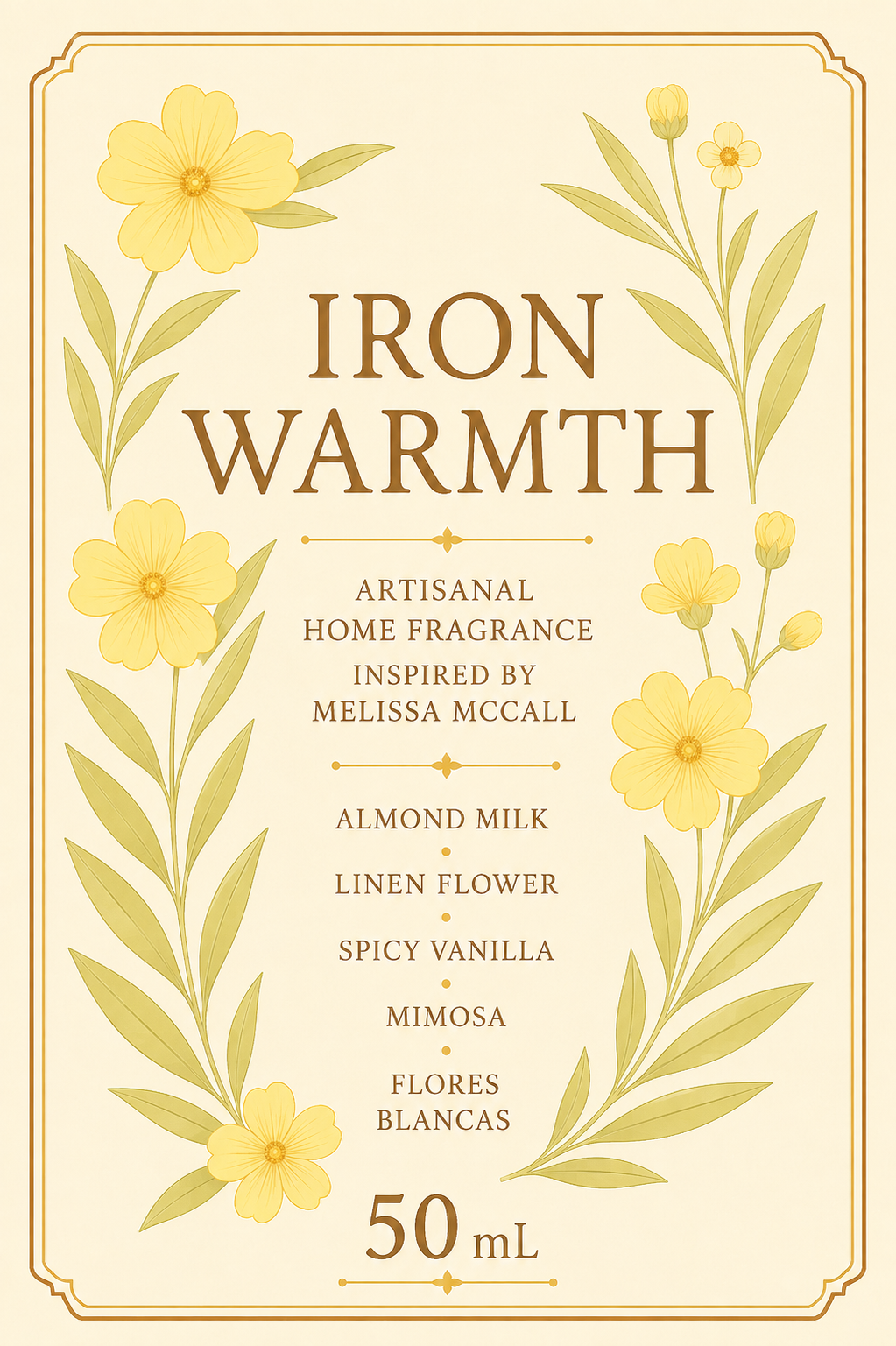 Brume d'intérieur "Iron Warmth" Melissa McCall - Précommande Convention