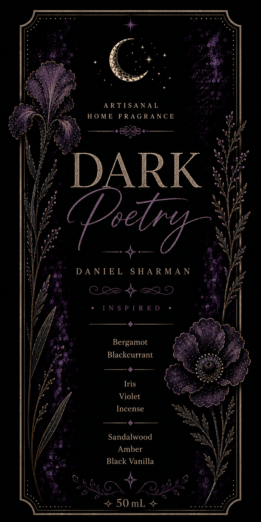 Brume d'intérieur "Dark Poetry" Daniel Sharman - Limited Edition WIP 4 - Précommande Convention