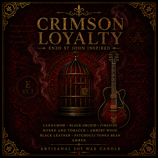 Bougie "Crimson Loyalty" Enzo St John - Livraison