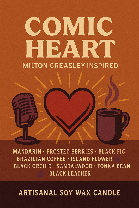 Bougie "Comic Heart" Milton Greasley MG -Livraison