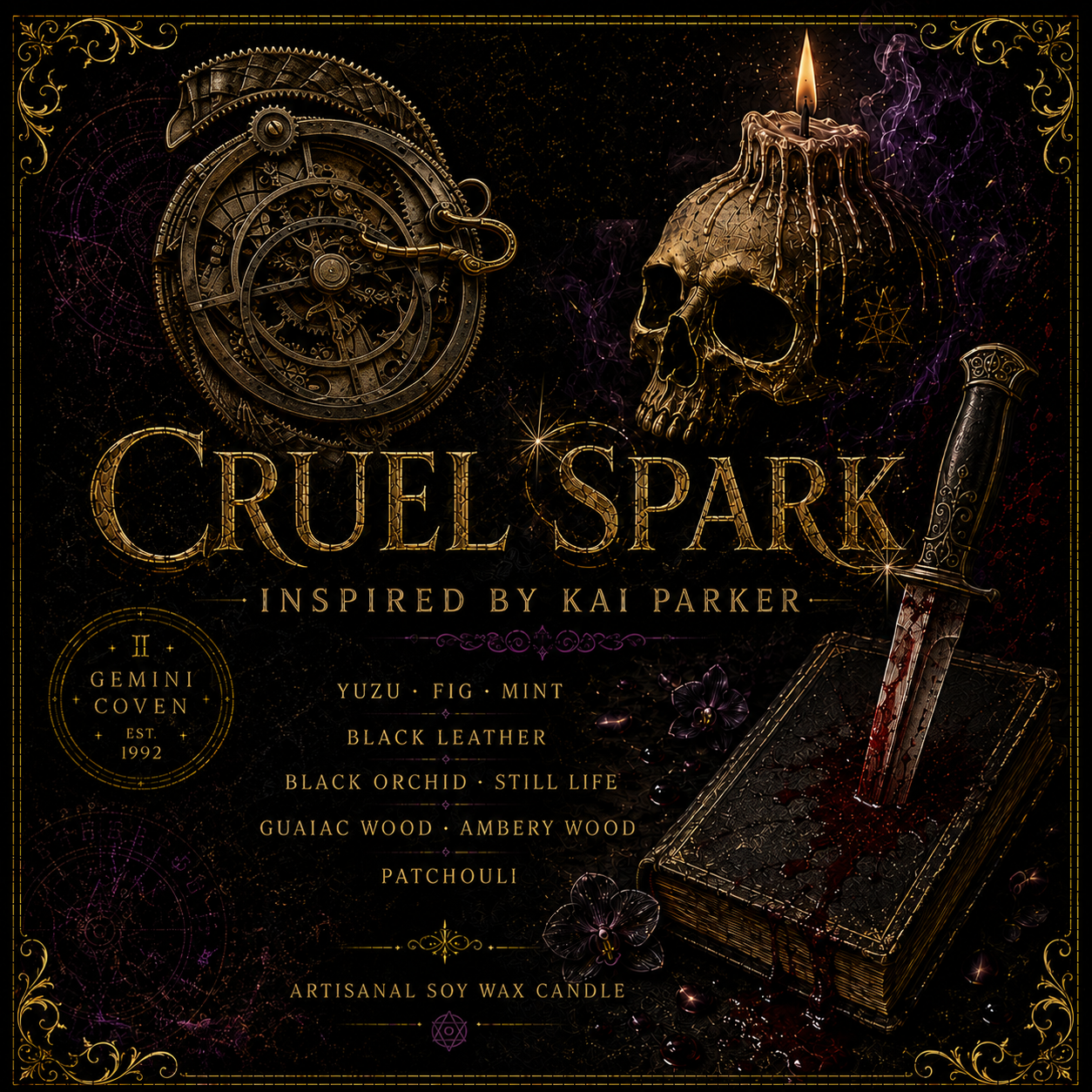 Bougie "Cruel Spark" Kai Parker - Livraison