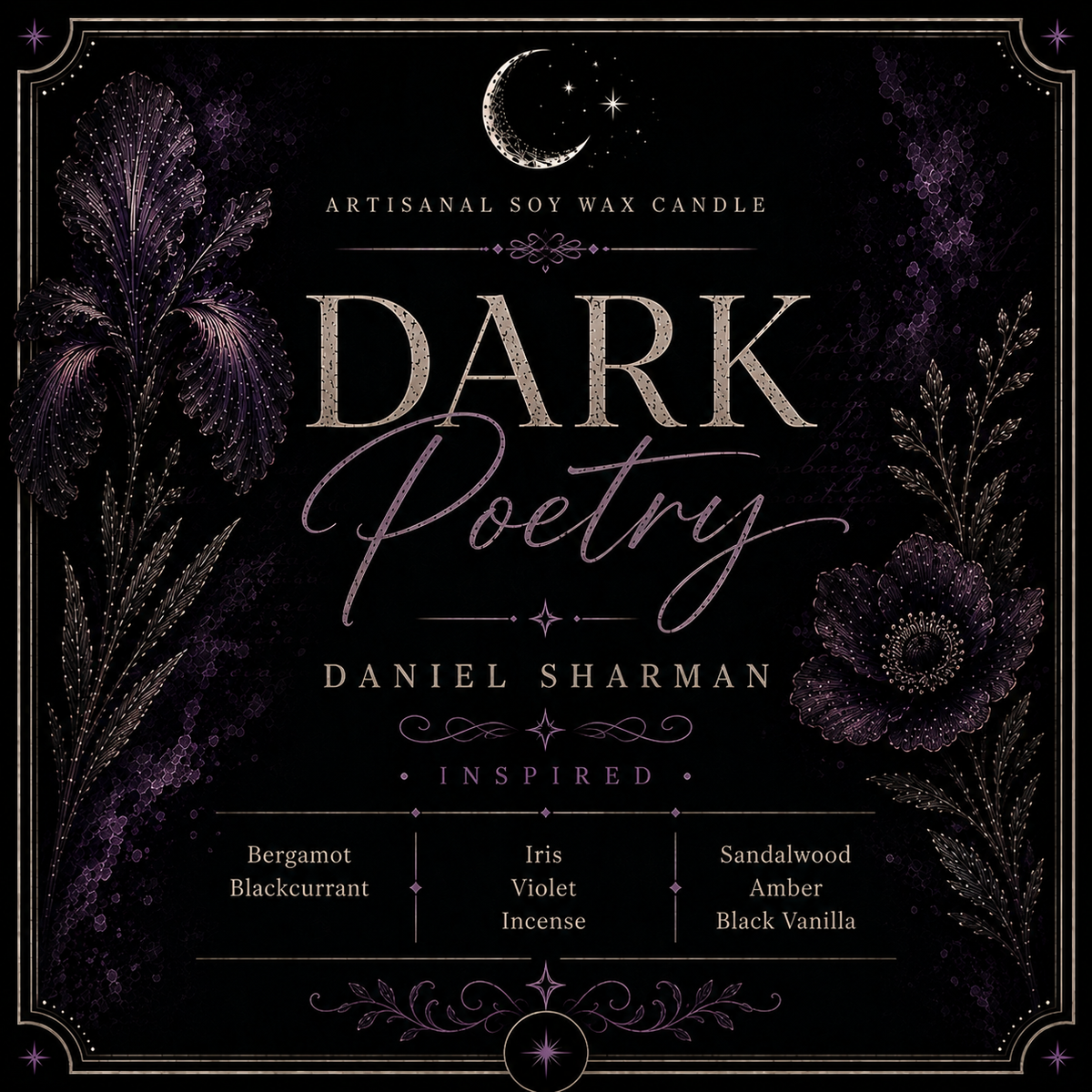 Bougie "Dark Poetry" Daniel Sharman - Limited Edition WIP 4 - Précommande convention
