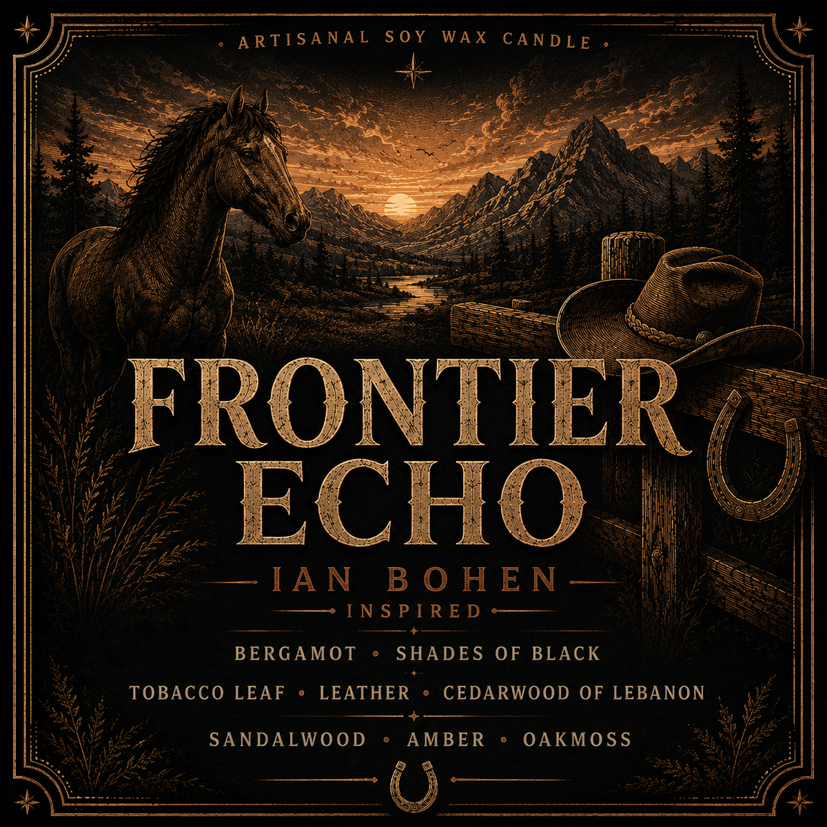 Bougie "Frontier Echo" Ian Bohen - Limited Edition WIP 4 - Précommande convention