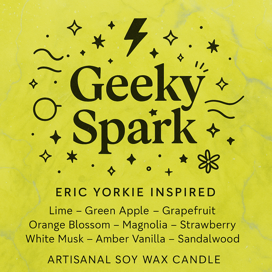Bougie "Geeky Spark" Eric Yorkie - Livraison
