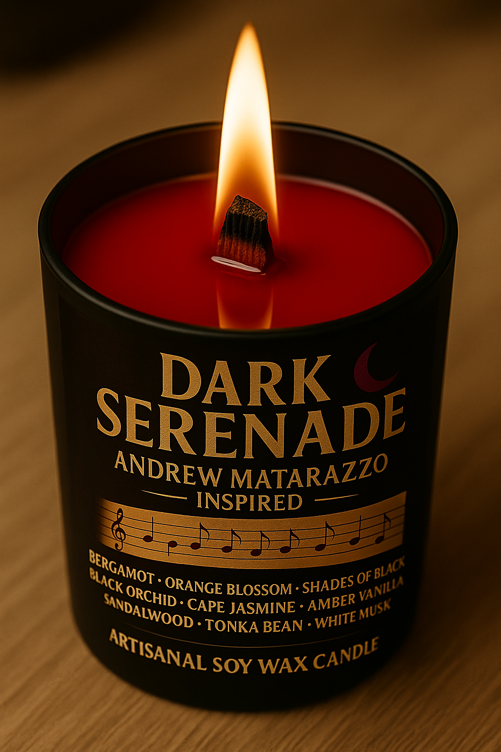 Bougie "Dark Serenade" Andrew Matarazzo - Précommande Convention