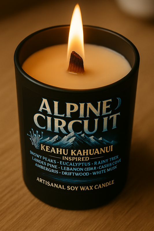 Bougie "Alpine Circuit" Keahu Kahuanui - Précommande Convention