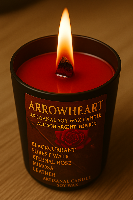 Bougie "Arrowheart" Allison Argent - Précommande Convention