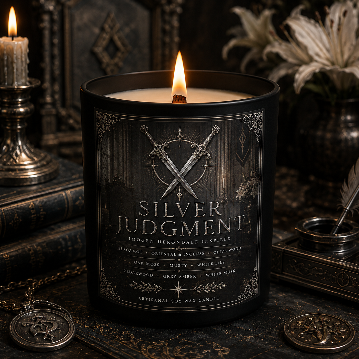 Bougie Silver Judgment - Imogen Herondale - Livraison à domicile