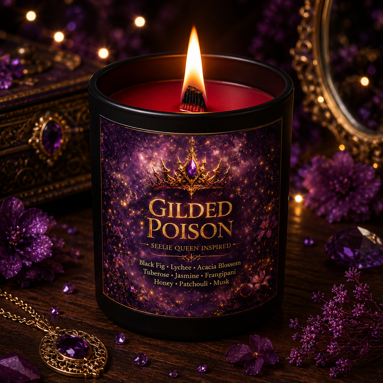 Bougie Gilded Poison - Reine des Fées - Livraison à domicile