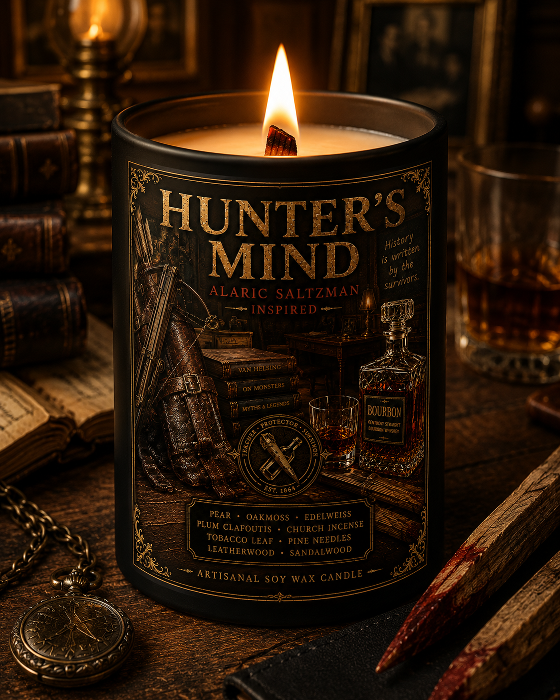 Bougie "Hunter's Mind" Alaric Saltzman - Livraison
