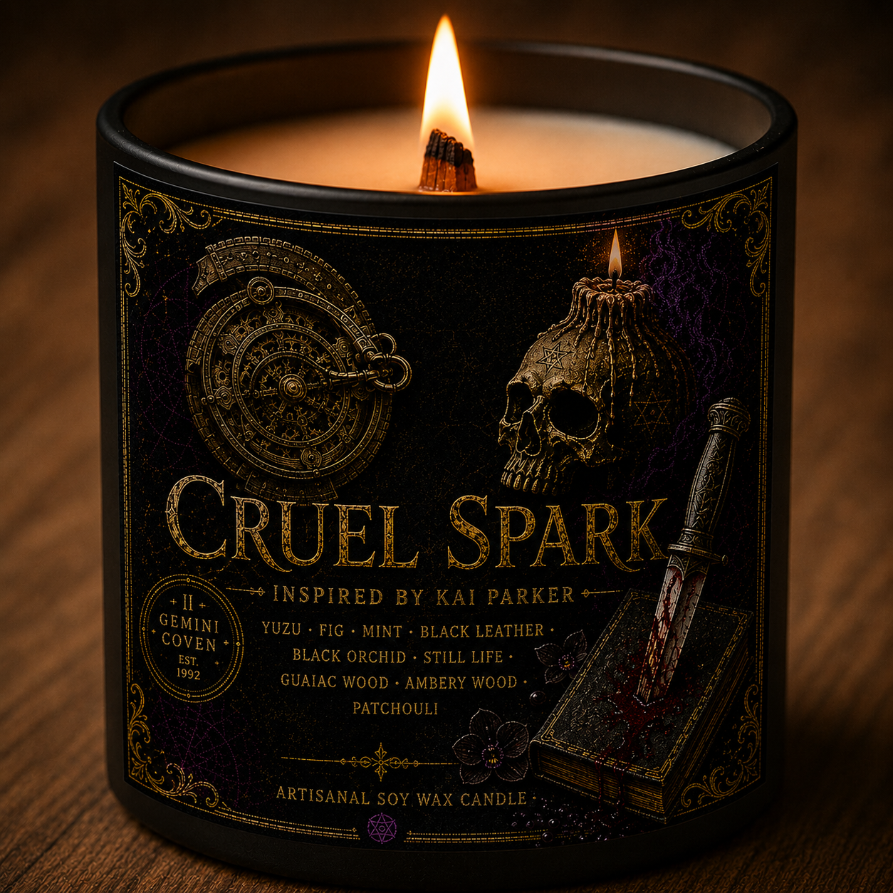 Bougie "Cruel Spark" Kai Parker - Livraison