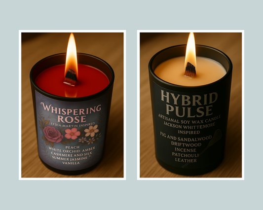 Pack Duo Bougies "Whispering Rose x Hybrid Pulse" - Précommande Convention