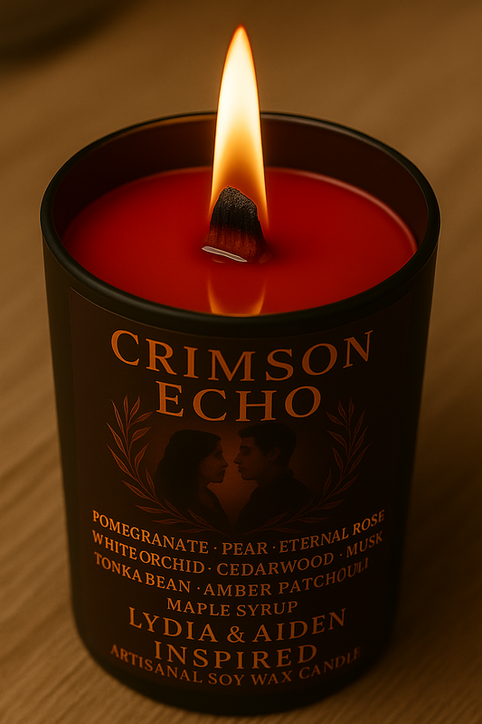 Bougie "Crimson Echo" Aiden Steiner et Lydia Martin - Précommande Convention