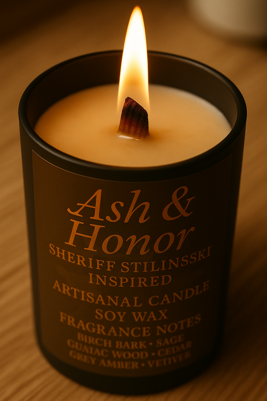 Bougie "Ash And Honor" Sheriff Stilinski - Livraison