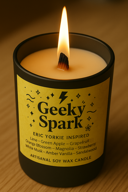 Bougie "Geeky Spark" Eric Yorkie - Livraison