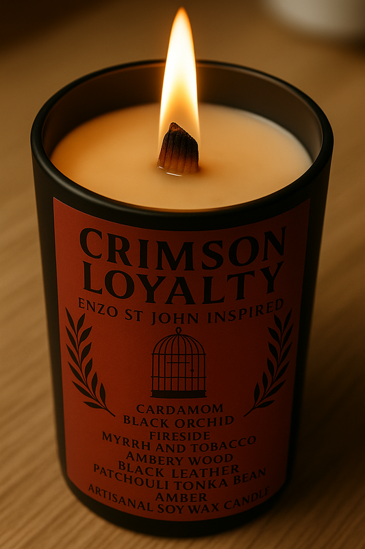 Bougie "Crimson Loyalty" Enzo St John - Livraison