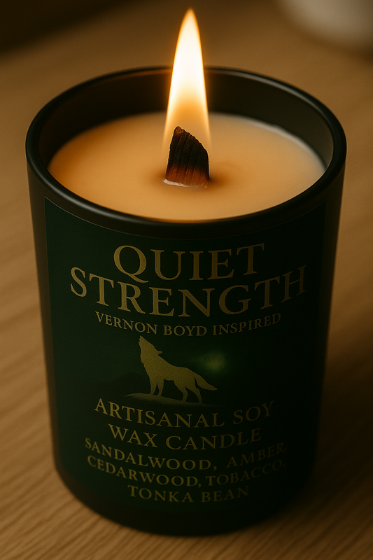 Bougie "Quiet Strength" Vernon Boyd - Précommande Convention