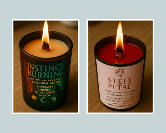 Pack Duo Bougies "Instinct Burning x Steel Petal" - Livraison