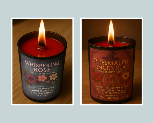 Pack Duo Bougies "Phesmatos Incendia x Whispering Rose" - Livraison