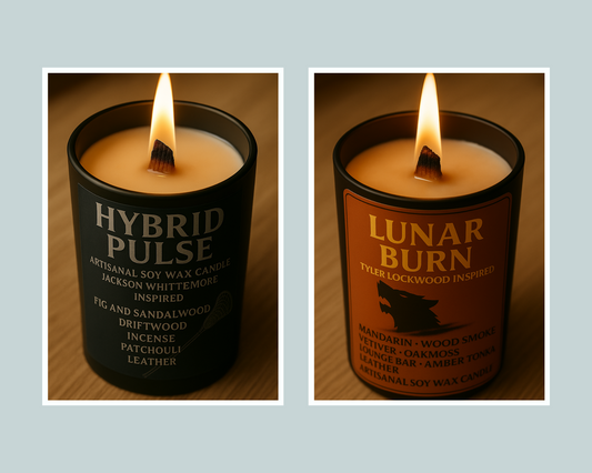 Pack Duo Bougies "Hybrid Pulse x Lunar Burn" - Livraison