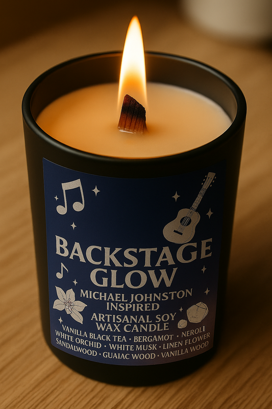 Bougie "Backstage Glow" Mchael Johnston - Limited Edition WIP 3 - Précommande Convention