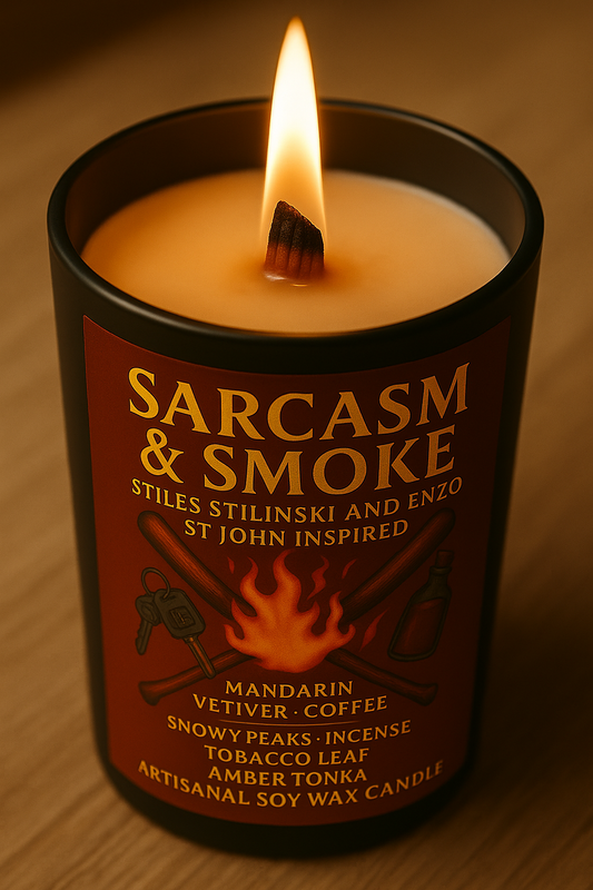 Bougie "Sarcasm & Smoke" Stiles Stilinski et Enzo St John - Livraison