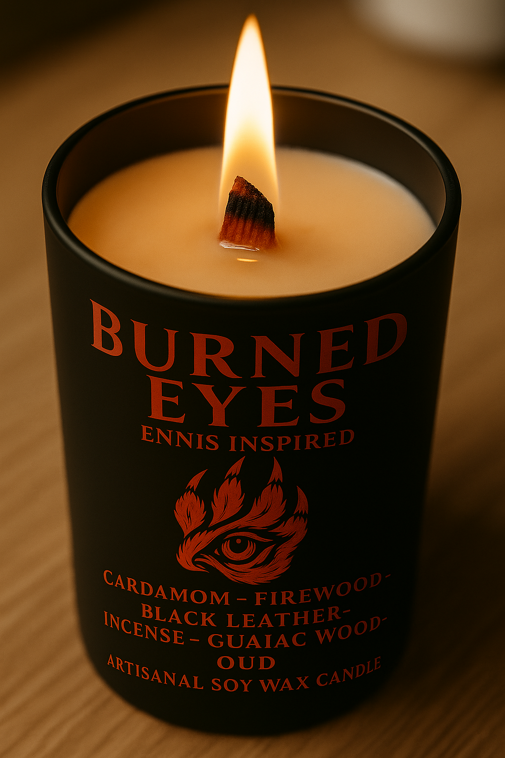Bougie "Burned Eyes" Ennis - Précommande Convention