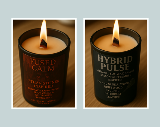 Pack Duo Bougies "Fused Calm x Hybrid Pulse" - Précommande Convention