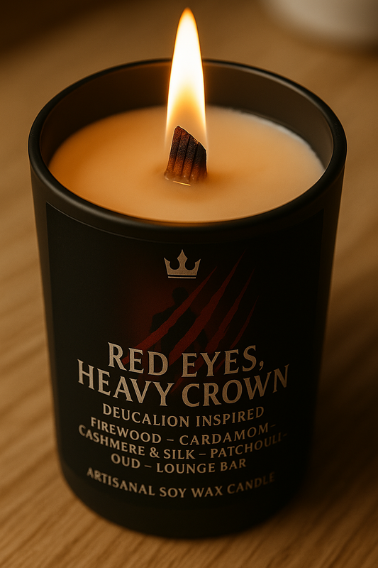 Bougie "Red Eyes Heavy Crown" Deucalion - Livraison