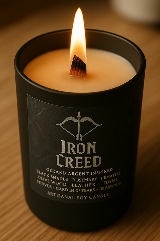 Bougie "Iron Creed" Gerard Argent - Livraison