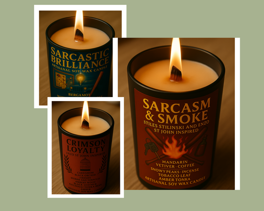 Pack Complet "Sarcasm & Smoke" Stiles Stilinski et Enzo St John - Livraison