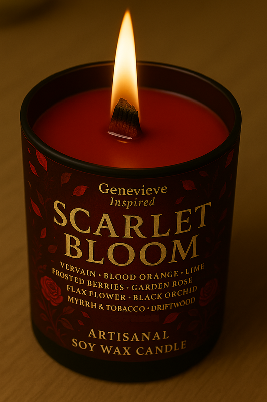 Bougie "Scarlet Bloom" Genevieve - Livraison