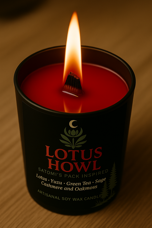 Bougie "Lotus Howl" Meute de Satomi - Livraison