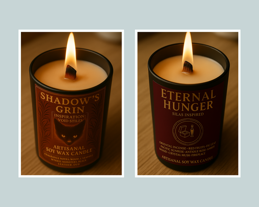 Pack Duo Bougies "Shadow's Grin x Eternal Hunger" - Livraison