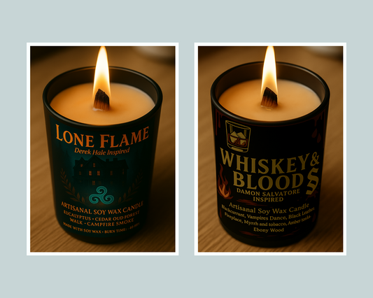Pack Duo Bougies "Lone Flame x Whiskey & Blood" - Livraison