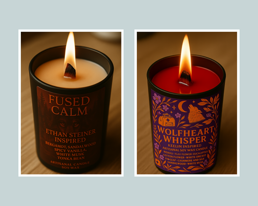 Pack Duo Bougies "Fused Calm x Wolfheart Whisper" - Livraison