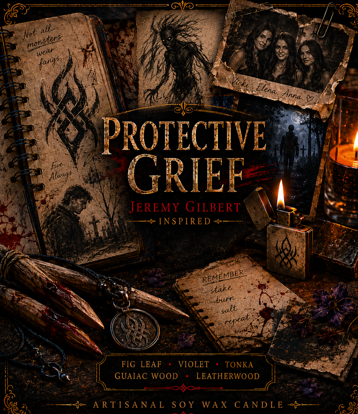 Bougie "Protective Grief" Jeremy Gilbert - Livraison