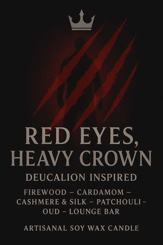 Bougie "Red Eyes Heavy Crown" Deucalion - Livraison