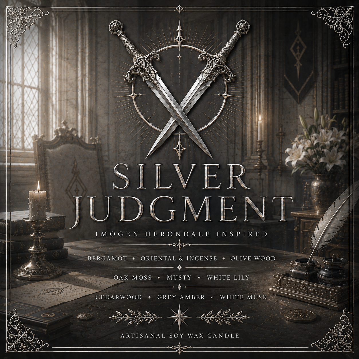 Bougie Silver Judgment - Imogen Herondale - Livraison à domicile
