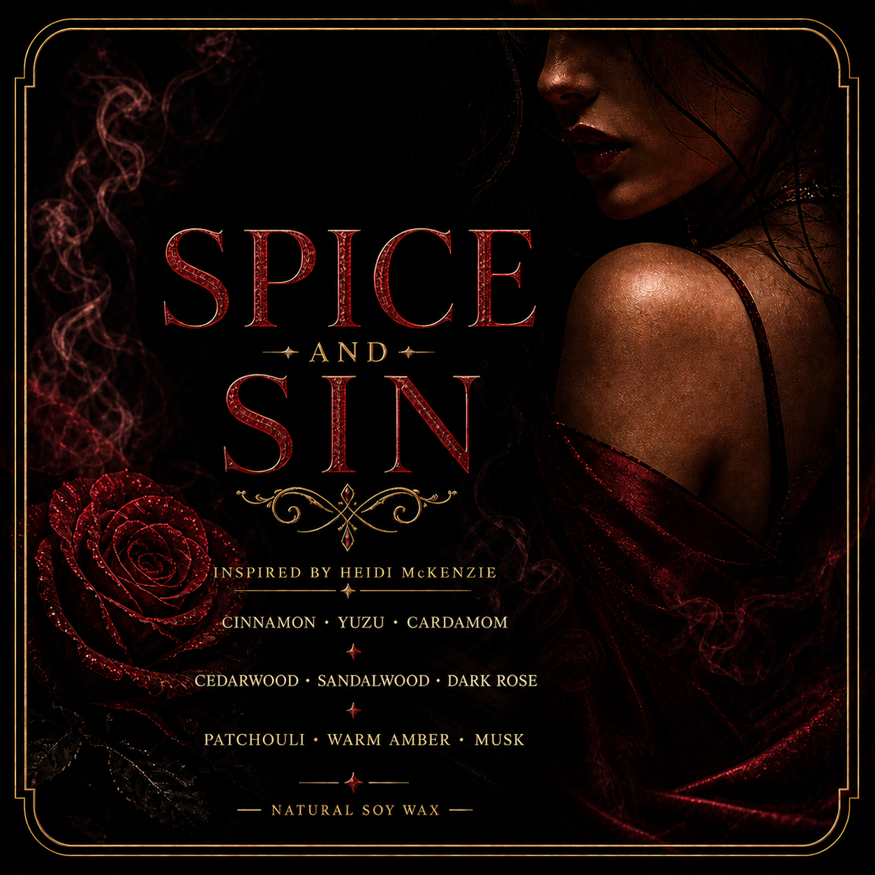 Bougie Spice and Sin - Heidi McKenzie - Livraison à domicile
