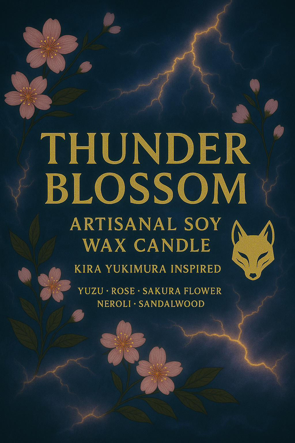 Bougie "Thunder Blossom" Kira Yukimura - Précommande Convention